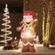 Надувной снеговик пряник Санта LED 150см - 2