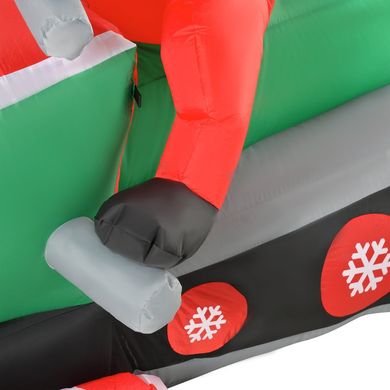 Надувной Санта-Клаус на скутере 210см