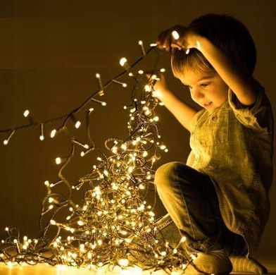 Новорічна гірлянда 65 м 1000 LED (Теплий білий колір), Білий теплий