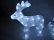 Новогодняя акриловая статуя оленень с санками, Светящиеся новогодние олени 70 LED - 5