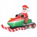 Надувной Санта-Клаус на скутере 210см - 1