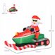 Надувний Санта-Клаус на скутері 210см - 3