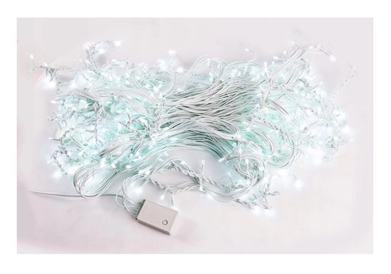 Гирлянда бахрома Белый холодный 500 LED 23.5 м на толстом кабеле