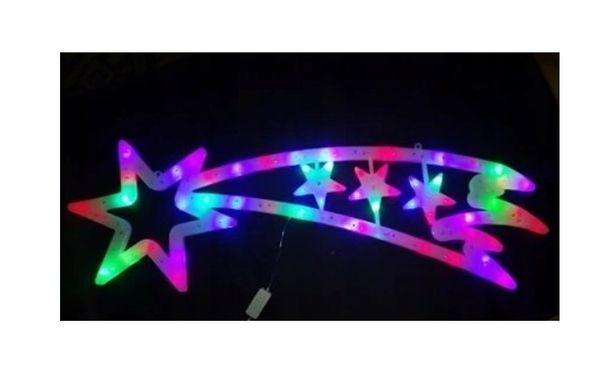 Рождественская звезда LED мультицвет 75 см