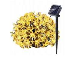 Гірлянда на сонячній батареї "Квіточки" 5 м 40 LED