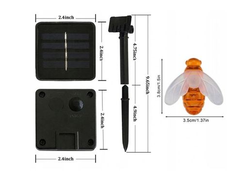 Гірлянда на сонячній батареї "Бджілки" 5 м 40 LED