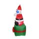 Надувной Дед Мороз с подарком LED 180см - 2