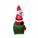 Надувной Дед Мороз с подарком LED 180см - 5