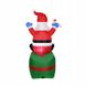 Надувной Дед Мороз с подарком LED 180см - 4